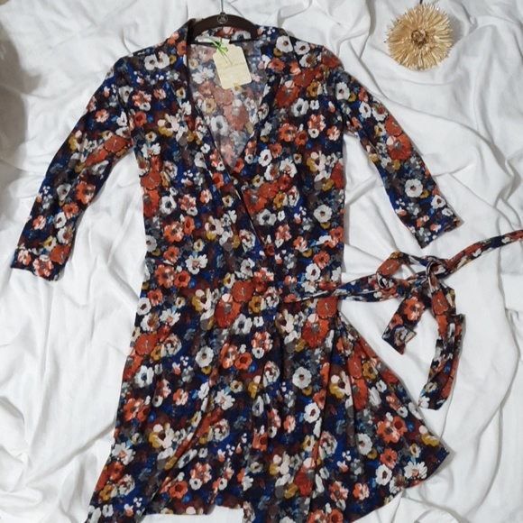 Peach Love California Dresses & Skirts - NWT Perfect fall dress- boutique wrap dress